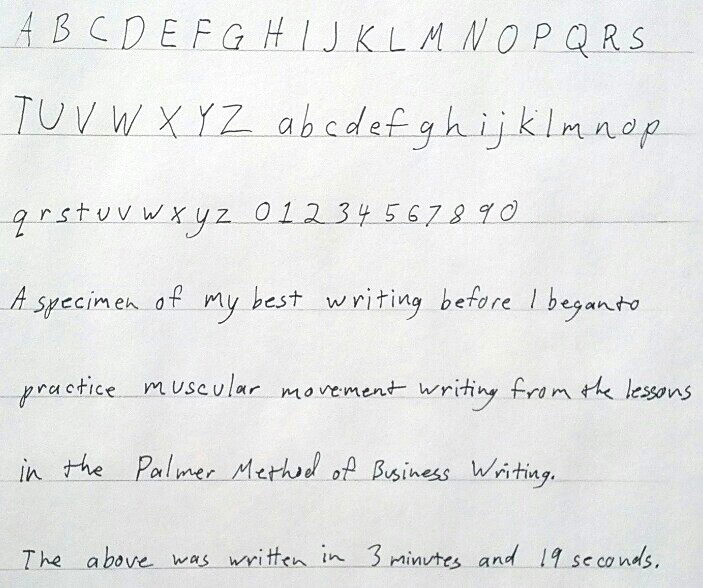 Handwriting Before